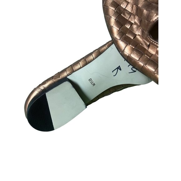 Enzo Angiolini Copper Weave Leather Flats Shoes -- 8-1/2M - Picture 6 of 10